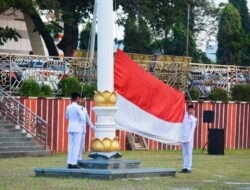 Danrem 043/Gatam Bersama Forkopimda Provinsi Lampung Ikuti Upacara Memperingati Hari Lahir Pancasila