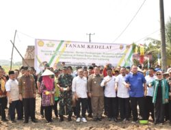 Danrem 043/Gatam Berikan Apresiasi Gerakan Tanam Kedelai Di Pekon Banjar Masin Kabupaten Tanggamus