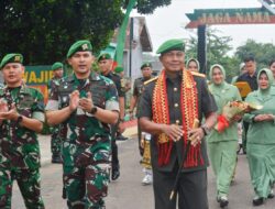 Kunjungi Kompi Senapan C Yonif 143/TWEJ, Danrem 043/Gatam Tekankan Jaga Kebersihan Pangkalan