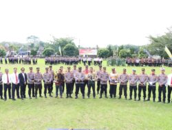 Empat Pesan Kapolres Tulang Bawang Saat Memimpin Langsung Apel Sat Kamling