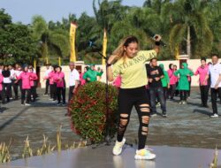 Peringati Hari Bhayangkara Ke-77, Polres Mesuji Adakan Olahraga Bersama TNI-POLRI & FORKOPIMDA