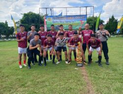 Tim Samapta 1 Menjuarai Turnamen Mini Soccer Kapolres Tulang Bawang Cup II