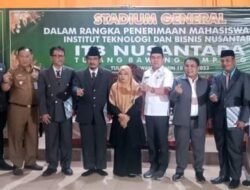 Pj. Bupati Tulang Bawang Bapak Drs Qudrotul Ikhwan MM dukung Penuh ITBN Tulang Bawang dalam memajukan dunia Pendidikan Tuba