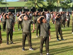 Demi Jaga Kesehatan Anggota Korem 043/Gatam Luangkan Waktu Untuk Berolahraga