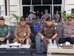 Polres Mesuji bersama Instansi terkait melaksanakan Apel Gelar Pasukan Operasi Patuh Krakatau 2023