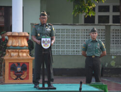 Upacara Bulanan Danrem 043/Gatam Sampaikan Amanat Panglima TNI