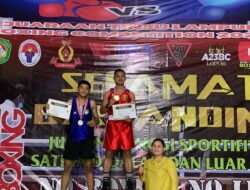 Prajurit Korem 043/Gatam Raih Medali Emas Ajang Lampung Boxing Competition 2023