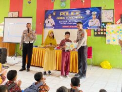 Sat Lantas Polres Tulang Bawang Gelar Police Goes To School, Iptu Glend: Pesertanya 210 Pelajar SD