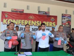 Polres Mesuji Gelar Konferensi Pers Kasus Curas di Desa Panggung Jaya