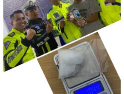 Kedapatan Bawa Sabu, Sopir Truck Ditangkap Anggota Satlantas Polres Mesuji