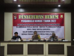 Bawaslu Bersama Polres Mesuji Melaksanakan Penyuluhan Hukum Perbawaslu