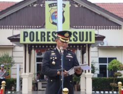 Mewakili Kapolres Mesuji AKBP AKBP Ade Hermanto S.H, S.IK, CPHR, M.M Waka Polres Mesuji Kompol Juli Sundara S.Pd Pimpin Upacara Hari Kebangkitan Nasional Yang ke- 116