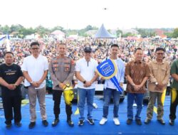 Polres Tulang Bawang Kerahkan Puluhan Personel Amankan Konser Literasi Digital Kominfo RI