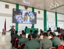 Kumdam II/Sriwijaya Berikan Penyuluhan Hukum Kepada Prajurit, PNS Dan Anggota Persit Jajaran Korem 043/Garuda Hitam