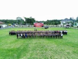 Sambut Hari Bhayangkara Ke-78 Tahun 2024, Polres Tulang Bawang Gelar Lomba Borgol dan Tongkat Polri