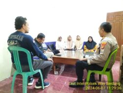 Kapolsek Way Serdang Melaksanakan Jumat Curhat atau Colling Sistem jepang Pilkada 2024 Bersama Kepala Desa Rejo Mulyo Dan Aparatur Desa
