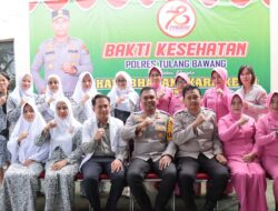 Seksi Dokkes Polres Tulang Bawang Gelar Bakti Kesehatan KB Gratis, AKBP James: Sebanyak 78 Warga Yang Mengikuti Kegiatan