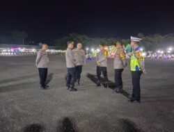 Kapolres Mesuji Didampingi Waka Polres Dan Para PJU Melaksanakan Monitoring Dalam Rangka Pengamanan Malam Hari Raya Idul Adha 1445 H Tahun 2024