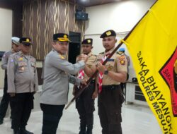 Kapolres Mesuji AKBP Ade Hermanto S.H, S.IK, M.M, CPHR Secara Resmi Melepas kontingen Saka Bhayangkara Untuk Mengikuti Lokabhara Tahun 2024 di Kota Metro Provinsi Lampung