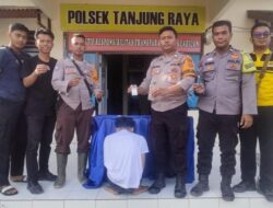 Jajaran Polsek Tanjung Raya Berhasil Ungkap Kasus Dan Menangkap Seorang Tersangka Tindak Pidana Narkotika dalam Rangka Ops Antik Krakatau 2024.