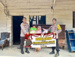 Kapolsek Tanjung Raya Bersama Anggota Dan Ketua Bhayangkari Ranting Tanjung Raya Melaksanakan Kegiatan Bhakti SosiaL