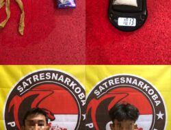 Jajaran Sat Res Narkoba Polres Mesuji Polda Lampung Mengamankan Dua Orang Kedapatan Memiliki Narkotika Jenis Sabu,Di Alun Alun Simpang Pematang