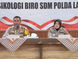 Polres Tulang Bawang Adakan Konseling Psikologi Kepada 26 Personel, AKBP James Terangkan Tujuannya
