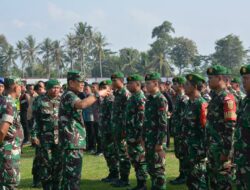 Cek Kesiapan Pasukan, Danrem 043/Gatam Tekankan Laksanakan Tugas Dengan Semangat Dan Penuh Tanggung Jawab