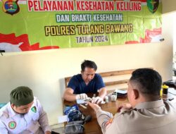 Seksi Dokkes Polres Tulang Bawang Gelar Yankesling di Polsek Menggala, Berikut Hasilnya