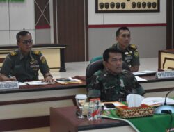 Danrem 043/Gatam Mengikuti Rapat Koordinasi Pengamanan Pilkada Serentak dan Karhutla Kodam II/Swj Tahun 2024