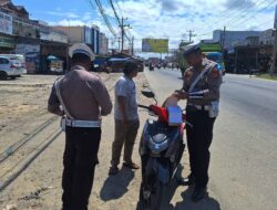 Hari Keempat Operasi Patuh Krakatau 2024, Satlantas Polres Tulang Bawang Tindak Ratusan Pelanggar