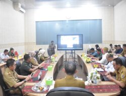 Kasrem 043/Gatam Ikuti Rapat Koordinasi Pengendalian Inflasi Di Daerah