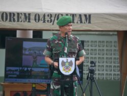 Pimpin Apel Gelar Pasukan Pengamanan Pilkada Serentak 2024, Danrem 043/Gatam Cek Kesiapan Anggota