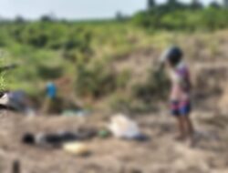 Jajaran Polsek Mesuji Timur Bersama Team Inafis Polres Mesuji Melakukan Evakuasi Dan Identifikasi Penemuan Mayat DiRegister 45