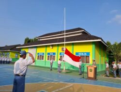 Berikan Himbauan Kepada Siswa Siswi SMK N 1 Simpang Pematang, Kasat Lantas Polres Mesuji Menjadi Pembina Upacara