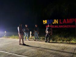 Jajaran Polsek Tanjung Raya Polres Mesuji Melaksanakan Giat Patroli Rutin Dalam Rangka Antisipasi Balap Liar Dan Tindak Pidana C3 di jalan Poros Inpres Selamat Datang