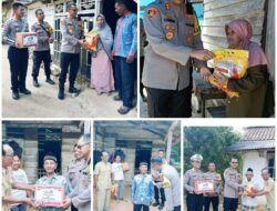 Kapolres Mesuji Bersama Jajaran Melaksanakan Bakti Sosial Dengan Berbagi Kepada Sesama