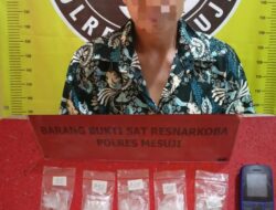 Pengedar Narkoba Asal Tebing Tinggi Di Amankan Sat Res Polres Mesuji