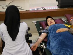 Donor Darah Serentak Di Polda Lampung,Rayakan Hari Jadi Humas Polri ke-73 Dengan Semangat Peduli