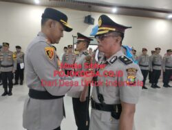 Polres Mesuji Gelar Upacara Sertijab Di Aula Tri Brata Endra Dharma Laksana