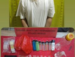 Jajaran Sat Res Narkoba Polres Mesuji Menangkap Pengedar Narkoba Di Mes Alba VI Desa Talang Batu