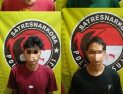 Empat Pemuda Warga Wirabangun DiAmankan Jajaran Sat Res Narkoba Polres Mesuji Kedapatan Penyalahgunaan Narkoba Jenis Sabu