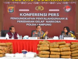 Sebulan Terakhir Polda Lampung Sikat Peredaran Narkotika Rp 14,7 Miliar