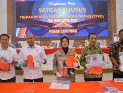 Program Astra Cita:Polda Lampung Amankan15 Pelaku Perdagangan Orang