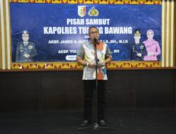 Dandim 0426 TB, Didampingi Ketua Persit KCK, Hadiri Malam Pisah Sambut Kapolres Tuba