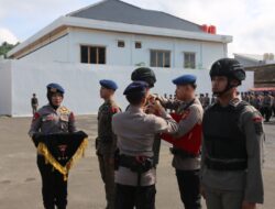 Upacara Pembinaan Tradisi Bintara Dan Tamtama Remaja Satbrimob Polda Lampung