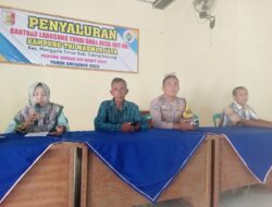 Kepala Kampung Tri Makmur Jaya Menggala Timur Membagikan BLT-DD Tahap Satu Ke 25 KPM