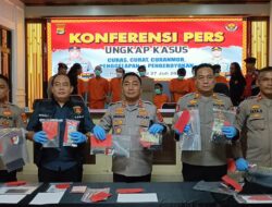 Jajaran Polres Mesuji Melaksanakan Konferensi Pers Atas Keberhasilan Mengungkap 7 Laporan polisi (LP) Di Aula Tri Brata Endra Dharma Laksana