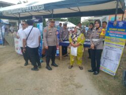 Pemerintah Daerah Mesuji Gelar Pasar Murah,Forkopimda BUMN Serta Swasta, Jajaran Sat Lantas Polres Mesuji Membuka Stan Pelayanan SIM Untuk Masyarakat Mesuji