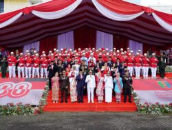 Danrem 043/Gatam Bersama Forkopimda Provinsi Lampung Ikuti Upacara dan Detik-Detik Proklamasi HUT Ke-80 Kemerdekaan RI Tahun 2025